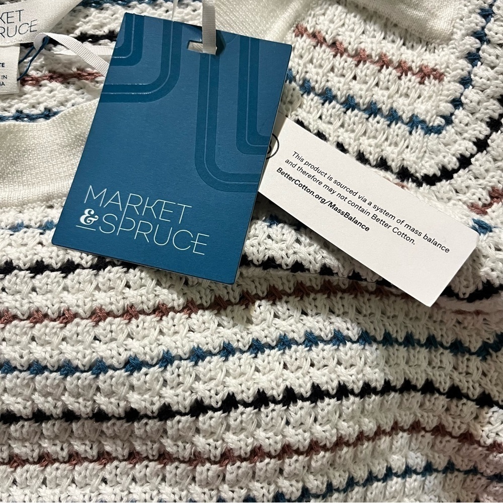Market & Spruce Women's Tawnee Fancy Textured Stitch Sweater, Size XL Petite - Picture 8 of 11
